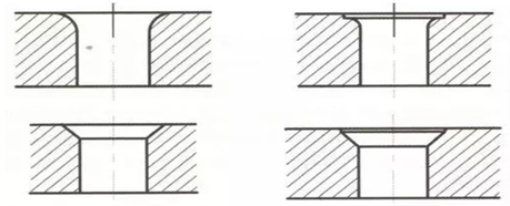 Edge structure of hole