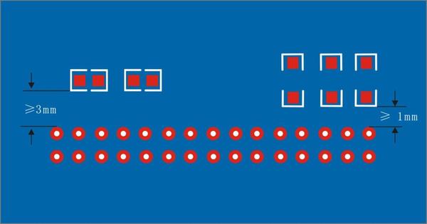 One side SMD components placement