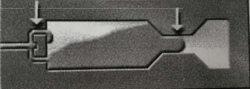 Short Shot: blocked runner due to cold material