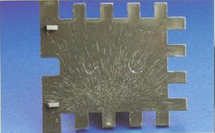 Silver Mark on black plastic